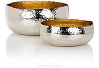 Support de Bougie Votive Décoratif de Luxe Shah Martelé en Métal, Finition Argentée, Tailles Personnalisées, Fait Main, pour la Maison, Mariages et Fêtes