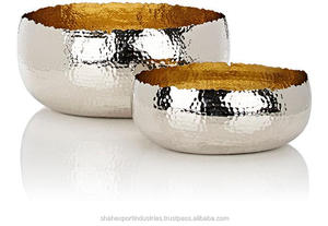 Pot à bougie en métal décoratif unique de luxe martelé, finition argentée, tailles personnalisées pour la maison, éclairage de Noël, porte-bougie votif - Product Image 6