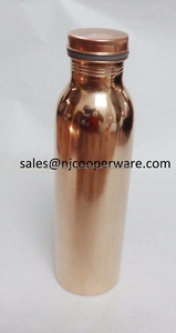 100% de cobre puro de la botella de agua común libre a prueba de fugas frasco-Yoga beneficios de salud Natural de agua alcalina para los americanos - Product Image 5