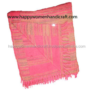 שמח נשים מלאכת יד-הוגן סחר מגוון צבע נפאלית שמיכת-צעיף (יק צעיף צמר + אקריליק HWH-NS1 יוניסקס NP - Product Image 4