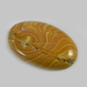 หินอัญมณีทรงหลวม Cabochon 5.90รูปวงรีสวยงาม22X33มม. Wagul Jasper IG0251 Gms - Product Image 1
