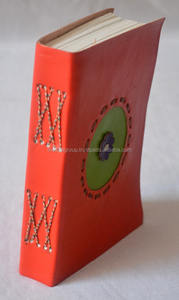 Wholesale Handmade vintage genuine <b>leather</b> Flower <b>diary</b> - Product Image 3