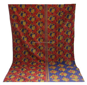 Edredón Kantha de algodón puro Vintage antiguo indio al por mayor auténtico Kantha Throw - Product Image 4