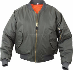 Blouson Bomber Réversible Imperméable Grande Taille pour Homme en Nylon Lavé, Couleur et Logo Personnalisables, Vente en Gros, Poignets et Ourlets Côtelés - Product Image 1