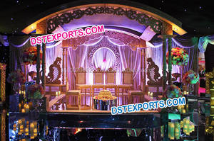 ฉากหลังงานแต่งงานที่หรูหรา ดีไซน์ใหม่ แผงฉากหลังไฟเบอร์ ฉากหลังงานแต่งงานสไตล์โมเดิร์น โครงฉากหลังสำหรับจัดงานแต่งงาน ตกแต่งงานอีเว้นท์ในสหรัฐอเมริกา - Product Image 6