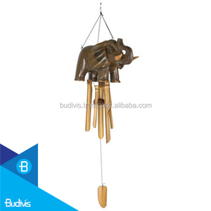 Éléphant fait à la main de haute qualité sur carillon éolien en bambou pour la décoration de la maison meilleur prix sur le marché - Product Image 1