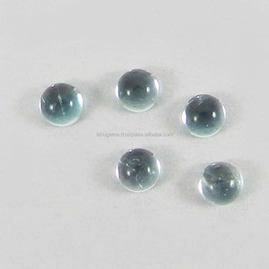 พลอยบุษราคัมทรงกลม3มม. สีฟ้าอ่อนธรรมชาติ0.6 CTS เกรดเทียบอัญมณีหลวมสำหรับง่ามการตั้งค่า IG4330จำนวน5ชิ้น - Product Image 1