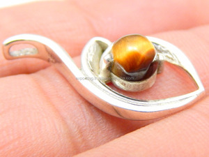 925 argent Sterling femmes classique Style religieux bijoux attrayant oeil de tigre pierres précieuses pendentif mode pendentifs breloques - Product Image 3