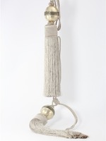 Biyadina Beige Style marocain Fait main Fantaisie Nickel argenté Porte-rideaux 55cm Vente en gros Décoration maison & hôtel