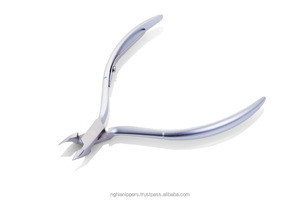 NGHIA Pince à cuticules professionnelle en acier inoxydable plaqué gris Coupe-ongles modèle C-08 Lap Joint Single Manucure Pédicure Set - Product Image 6