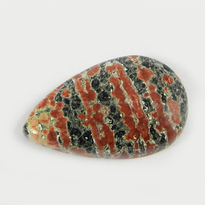 18*27mm mejor calidad fuegos artificiales obsidiana 2,98 GMS pera cabujón, piedra preciosa IG0379 - Product Image 1