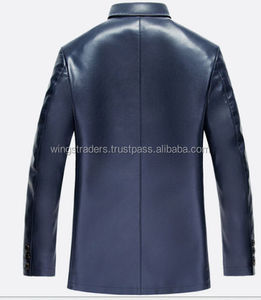 เสื้อเบลเซอร์หนังแท้100% สำหรับผู้ชายเสื้อโค้ทหนังแท้คุณภาพสูง - Product Image 2