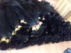 ขายส่งธรรมชาติตรงสีดำคู่วาดเรมี่หนังกำพร้าชิดวัตถุดิบเวอร์จินเวียดนามมนุษย์ผมส่วนขยาย - Product Image 2