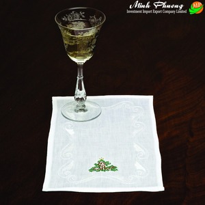 Serviettes en coton de luxe du Vietnam avec des motifs brodés pour une utilisation au restaurant - Product Image 6