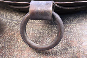 Jardinière en laiton Bronze indien de couleur Antique faite à la main 19.75x32 pouces AMP-36 - Product Image 3