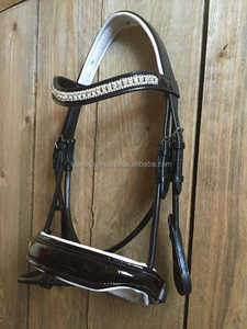 Bride de cheval occidentale de conception anatomique de haute qualité en cuir de qualité supérieure pour l'équitation et la course - Product Image 2