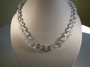 Perles de pierre de quartz en cristal rond blanc en vrac fournitures d'artisanat de fabrication de bijoux en gros - Product Image 2