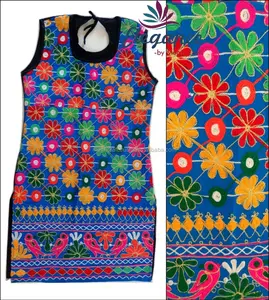 Exclusive Embroidered kurti- top - tunic Wholesale - Navratri wear Kutch Embroidered Kurti-Top-2015 Indian Banjara Style Kurtis