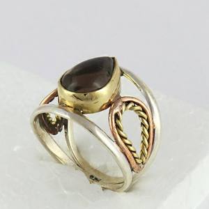 Cuarzo ahumado perfecto Anillo de Plata de Ley 925, plata 925 - Product Image 6