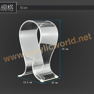 Pantalla de auriculares de acrílico transparente personalizada/estante de exhibición de auriculares/soporte de auriculares - Product Image 4
