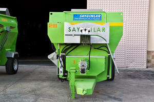 Mezclador de alimentos 8m3, vagón mezclador de alimentos, barrena HORIZONTAL, mezcla de alimentos de vaca - Product Image 6