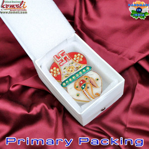 ถาดหินอ่อน Pooja Thali พร้อม kumkum อินเดียของขวัญคืนของตกแต่งพิธีแต่งงาน - Product Image 5