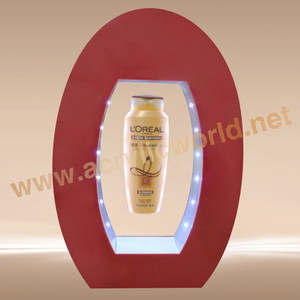 Bouteille de vin flottante en acrylique avec aimant led, 10 pièces, présentoir rotatif, support de promotion - Product Image 6