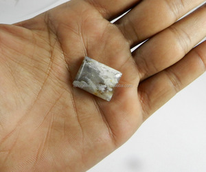 Sagenite Jasper หินขัด Cabochon สี่เหลี่ยมผืนผ้าขนาด17*23มม. สำหรับทำเครื่องประดับ - Product Image 3