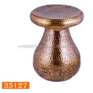 Tabouret latéral martelé en Bronze Antique, meubles décoratifs en Aluminium, salon, métal, laiton, tabouret martelé - Product Image 1