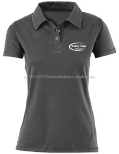 High Quality Cotton/Bamboo Fiber Women's Casual Plus Size S Activewear Shirt Half Sleeve Zip <b>Golf</b> Shirts Knitted Eco-Friendly - Product Image 4