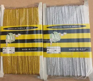 Bện Ren Kim Loại Vàng/Bạc (Charma Khajori) Trong 18 Yds. NGHỆ THUẬT Packine #1321