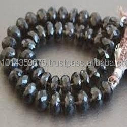 Super Sparkle 15 pouces 6x6mm perles à micro facettes en quartz fumé perles de pierre parfaitement calibrées de haute qualité - Product Image 4