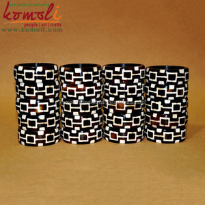 Bracelet personnalisé en résine époxy, bijou marron, vintage, fait à la main, vente en gros - Product Image 5