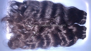 Pelo de calidad weaving.100 % natural sin procesar remy indio cabello humano que teje No vertimiento y enredo pelo humano que teje - Product Image 4