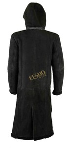 Abrigo de piel de oveja con capucha de invierno frío abrigo de piel cálida informal al aire libre inspirado en Groenlandia - Product Image 3