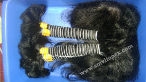 Cheveux crus de haute qualité 100% non transformés de meilleure qualité couleur naturelle cheveux humains indiens en vrac 8 "jusqu'à 40" poils doux au toucher - Product Image 3