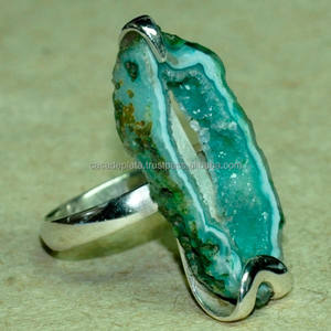 Anillo de plata con piedras preciosas al por mayor, anillo de plata esterlina 925, anillo de plata de joyería popular, anillo de moda para regalo de boda. - Product Image 1