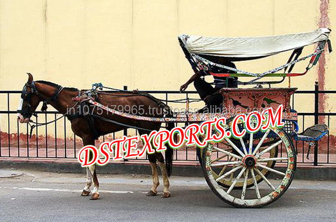 二輪馬車 結婚式＆コンサート用 耐久性のある金属と木製の馬車メーカー
