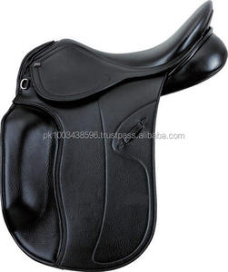 ชุดเดรสอังกฤษสีดำ/น้ำตาลความทนทานเหนือชั้น GP อานม้าหนังอเนกประสงค์สำหรับม้า - Product Image 1