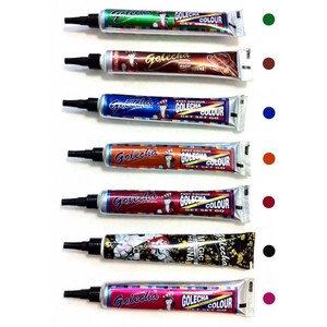 Tube de henné multicolore super rapide | Tube de henné de couleur Golecha mix | Paquet de 10 pièces - Product Image 1