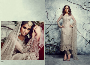Robe Salwar Kameez de styliste, broderie lourde, Style indien et marocain, avec diamant, travail, grande taille - Product Image 5
