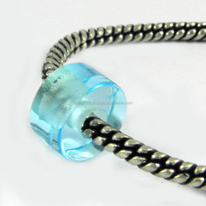Sky Blue Topaz Hydro ยางเปล่าขนาด14X8X4.5มม.,ลูกปัดพลอยลูกปัดรูใหญ่ IG0098 - Product Image 1