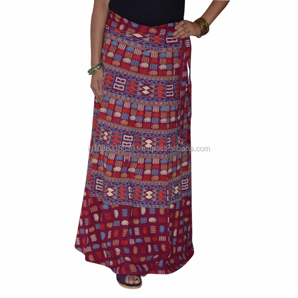 Wrap Around Skirt Sanganeri Printed Wraparound Hippie Boho Gypsy Mandala Cotton Wrap Around Skirt Dress Hippie Boho Women Wears