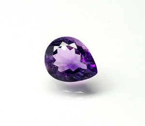 Amazing Amethyst Gemstone Poire Shape Amethyst Gems Semi Precious Loose Faceted Amethyst Stone From Africa At Gift For Her - Product Image 2