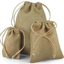 Sac à cordon en jute écologique élégant avec logo personnalisé sacs-cadeaux promotionnels de mini taille à vendre - Product Image 2