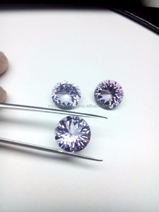 Amatista Rosa Natural, corte cóncavo redondo calibrado - Product Image 3