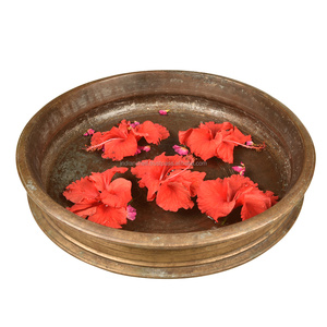 Hecho a mano antiguo Color bronce latón Urli latón Hotel recepción decoración Urli tazón - Product Image 1