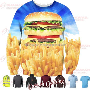 Shanawar Hommes 100% Polyester Hiver Sweats O-Neck Col Doublé All-Over Imprimé Hoodies 3D Sublimation Conception Promotionnelle - Product Image 6