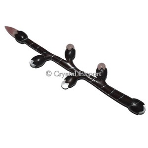 Varitas curativas de madera en forma de árbol, Cuarzo Rosa, el mejor precio - Product Image 1