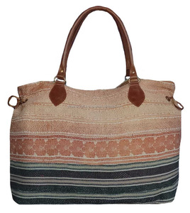 ใหม่ผ้าห่มวินเทจ Kantha ปักกระเป๋าชายหาด - Product Image 1
